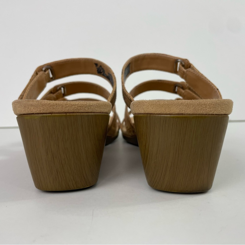 Vionic Park Dwyn Triple Strap Wedge Sandals in Gold Cork Size‎ 8 Wide Open-Toe - Picture 11 of 16